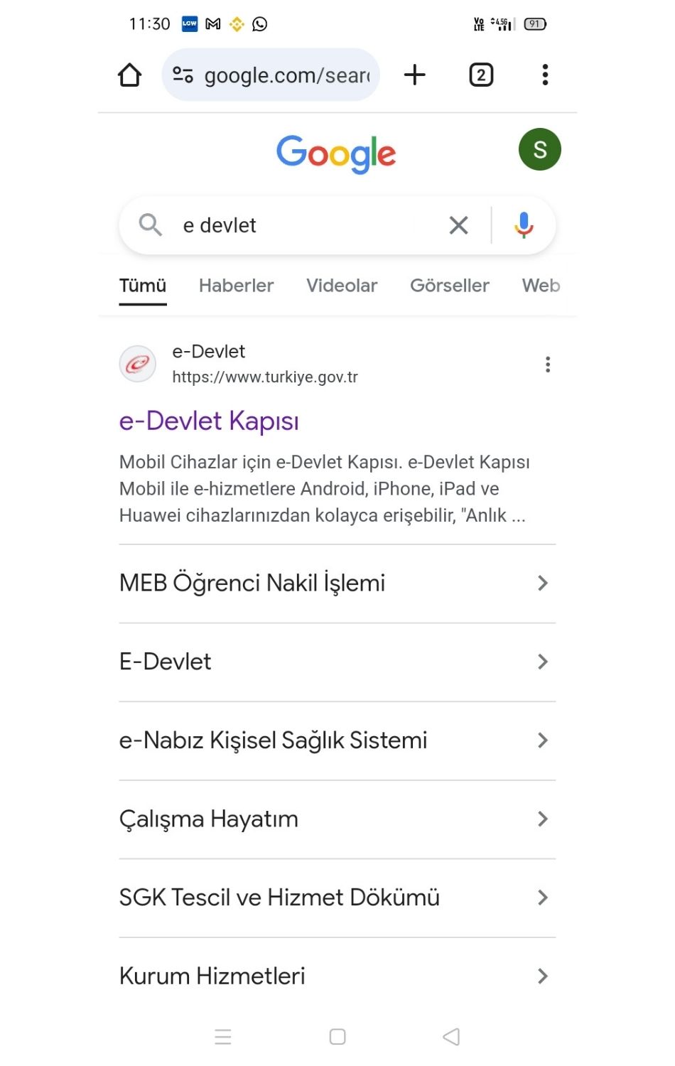 e-devlet nakil