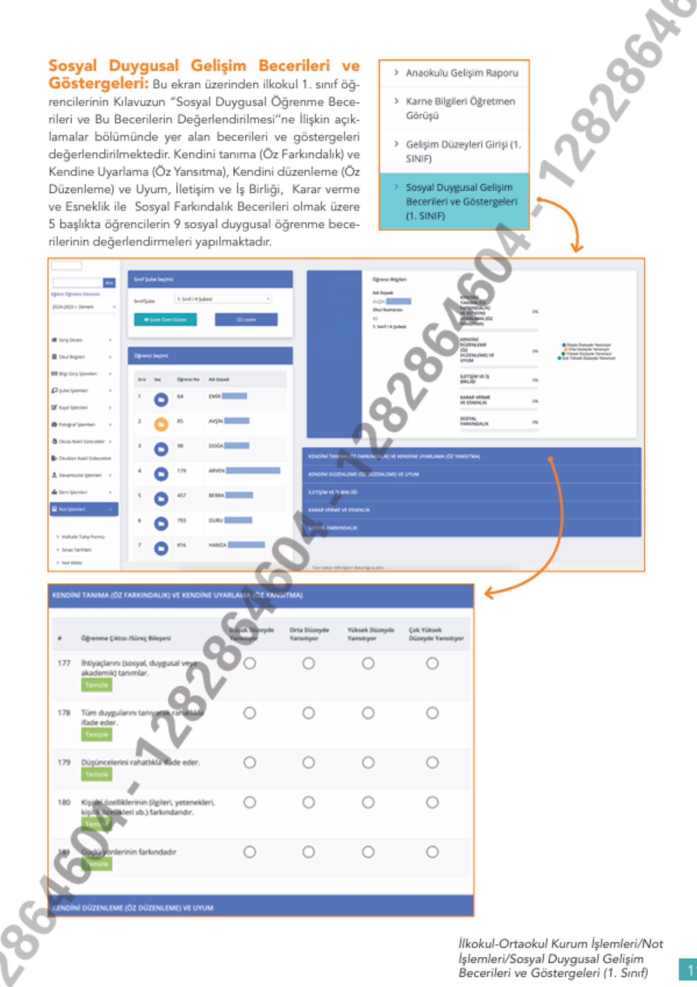 2025 Gelişim Raporu Öğretmen Bilgilendirme Kılavuzu Metni
