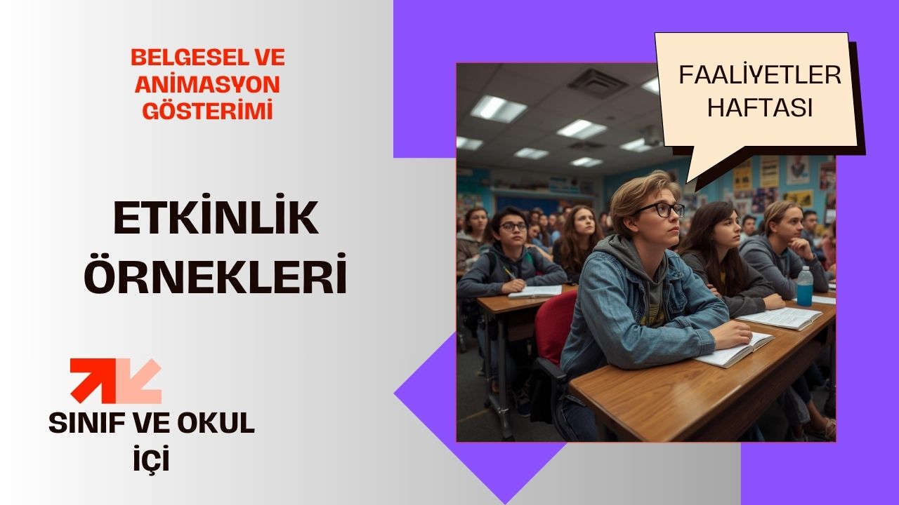 Dönem Sonu Belgesel ve Animasyon Gösterimi Örnek