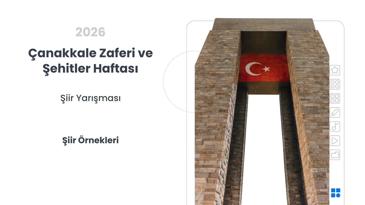 Çanakkale Zaferi ve Şehitler Haftası Şiir Yarışması Şiir Örnekleri