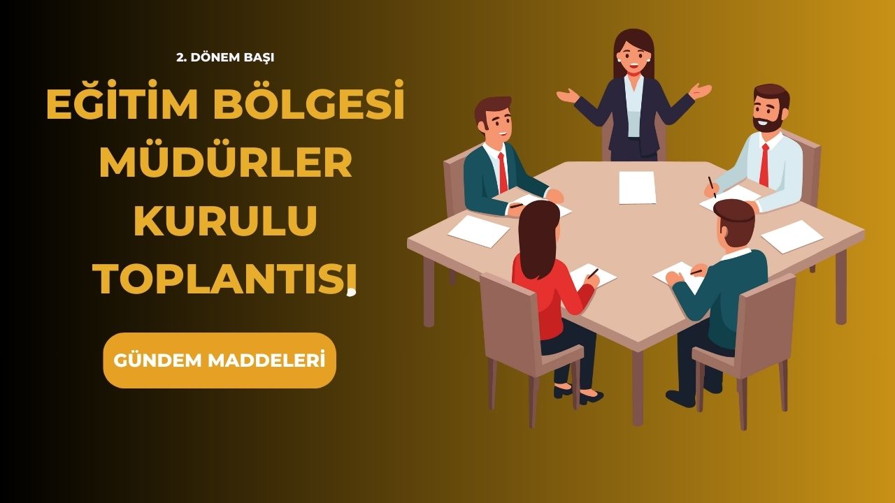 İl ilçe 2. Dönem Başı Eğitim Bölgesi Müdürler Kurulu Toplantısı