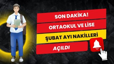Ortaokul ve Lise Şubat Ayı Nakilleri